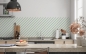 Preview: Spritzschutz Küche Grüne Diagonal Striche