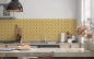 Preview: Spritzschutz Küche Hexagon Gitter