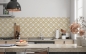 Preview: Spritzschutz Küche Golden Fächer Muster
