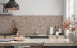 Preview: Spritzschutz Küche Beige Terrazzo Stein