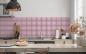 Preview: Spritzschutz Küche Pink Tartan Stil