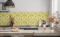 Preview: Spritzschutz Küche Zitronen Muster