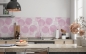 Preview: Spritzschutz Küche Pinke Kreis Linien