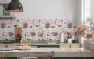 Preview: Spritzschutz Küche Vintage Blumenmuster