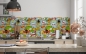 Preview: Spritzschutz Küche Cartoon Muster