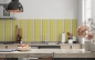 Preview: Spritzschutz Küche Gelb Beige Streifen