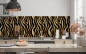 Preview: Spritzschutz Küche Golden Zebra