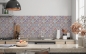 Mobile Preview: Spritzschutz Küche Cement Antique Tiles