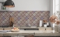 Preview: Spritzschutz Küche Patchwork Orient Flair