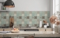 Preview: Spritzschutz Küche Muster im Patchwork Stil