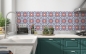 Preview: Spritzschutz Küche Ornamentfliesen