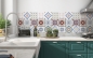 Preview: Spritzschutz Küche Damaskus Keramik Muster