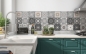 Preview: Spritzschutz Küche Cement Antique Tiles
