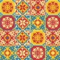 Preview: Spritzschutz Indian Tiles