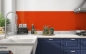 Preview: Spritzschutz Küche OrangeRed2 (238 64 0) #EE4000
