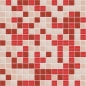 Preview: Spritzschutz Küche Rot Beige Mosaik
