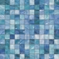 Preview: Spritzschutz Küche Glasmosaik Blau