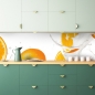 Preview: Spritzschutz Küche Orangen
