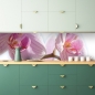 Preview: Spritzschutz Küche Orchideen