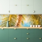 Preview: Spritzschutz Küche Palme in der Sonne
