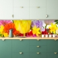 Preview: Spritzschutz Küche Blumengarten