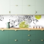 Preview: Spritzschutz Küche Limetten im Wasser