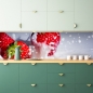 Preview: Spritzschutz Küche Erdbeeren