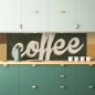 Preview: Spritzschutz Küche Vintage Kaffee
