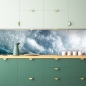 Preview: Spritzschutz Küche Wellen im Ozean