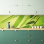 Preview: Spritzschutz Küche Bambusblätter