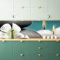 Preview: Spritzschutz Küche Wellness Design