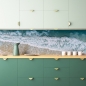 Preview: Spritzschutz Küche Meereswellen