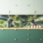 Preview: Spritzschutz Küche Hawaii Palmen