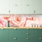 Preview: Spritzschutz Küche Rosa Rosen
