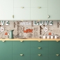 Preview: Spritzschutz Küche Kiss Love Typografie