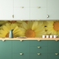 Preview: Spritzschutz Küche Gelbe Blümchen