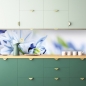 Preview: Spritzschutz Küche Schöne Blüten