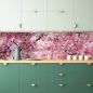 Preview: Spritzschutz Küche Kirschbaum Blüten
