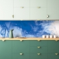 Preview: Spritzschutz Küche Blaue Rauchwolke