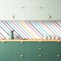 Preview: Spritzschutz Küche Regenbogen Linien