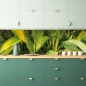 Preview: Spritzschutz Küche Pflanze im Regen