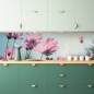 Preview: Spritzschutz Küche Blumen