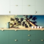 Preview: Spritzschutz Küche Palmen im Himmel