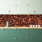 Preview: Spritzschutz Küche Kaffeebohnen