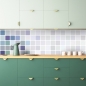 Preview: Spritzschutz Küche Karo Design