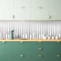 Preview: Spritzschutz Küche Klavier Design