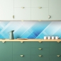Preview: Spritzschutz Küche Blauer Abstrakt