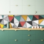 Preview: Spritzschutz Küche Retro Dreieck