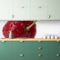 Preview: Spritzschutz Küche Kirsche Regentropfen