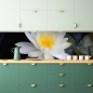 Preview: Spritzschutz Küche Weiße Lotus